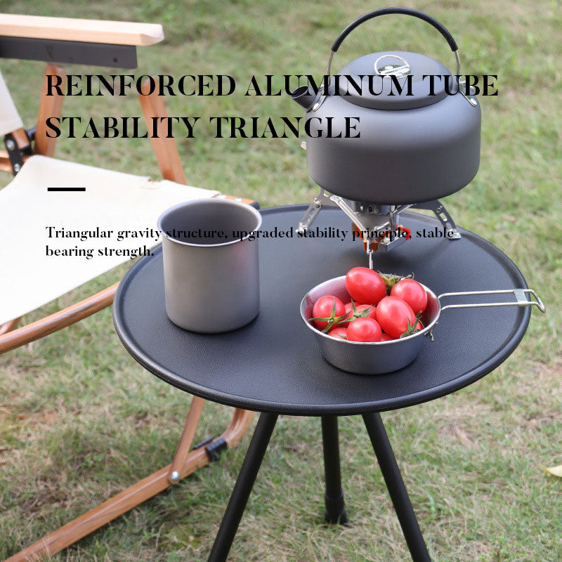 Outdoor Furniture Balcony Lightweight Portable Aluminum Height Adjustable Small Round Outdoor Folding Picnic Camping Table