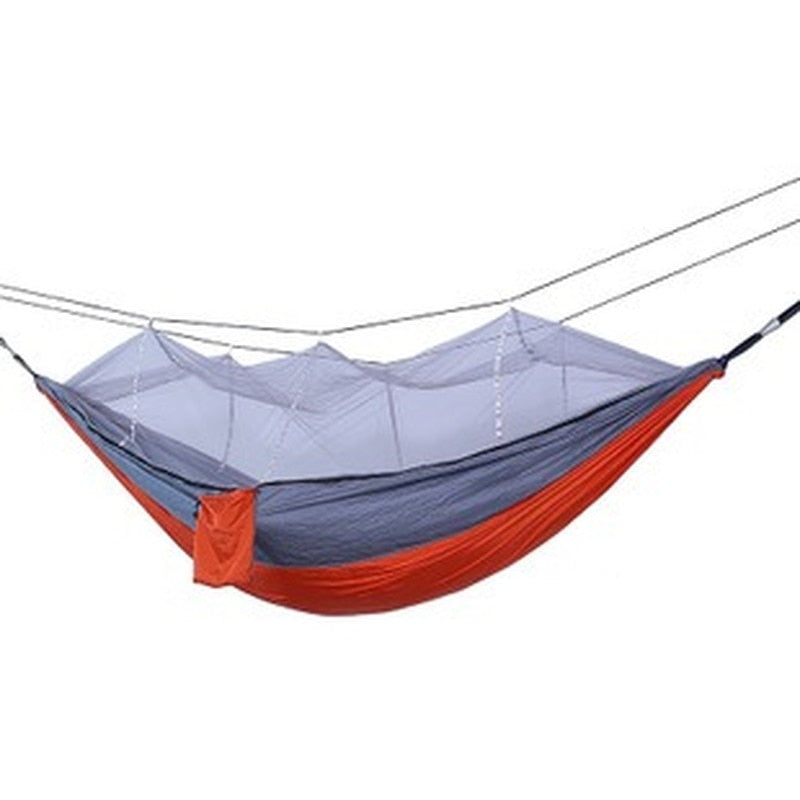 Bourette spinning 210T Nylon Hammock Outdoor Anti-mosquito Hammock Outdoor Camping Goods Bed Bearing