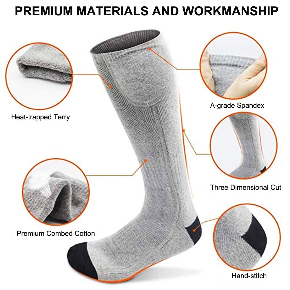 New Men And Women Remote Control Electric Socks Outdoor Cold Proof Warm Keeping Heating Socks USB Charging Heating Socks In Winter