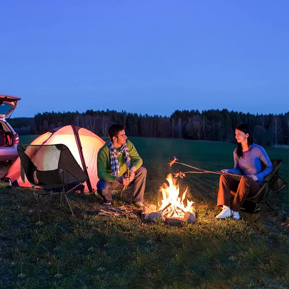 Tragbarer Camping-Stuhl Rucksack-Stuhl mit rutsch festen großen Füßen und Trage tasche für Outdoor-Camp-Wander kapazität 220 lbs