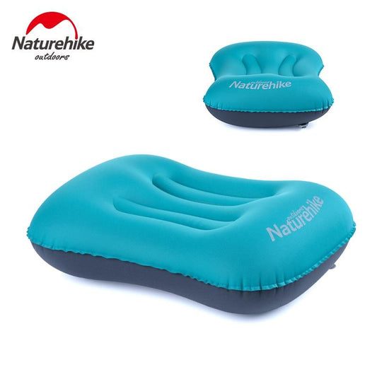 Naturehike Portable Outdoor Inflatable Pillow Sleeping Gear Travel Aeros Pillow Inflatable Cushion Soft Neck Protective HeadRest