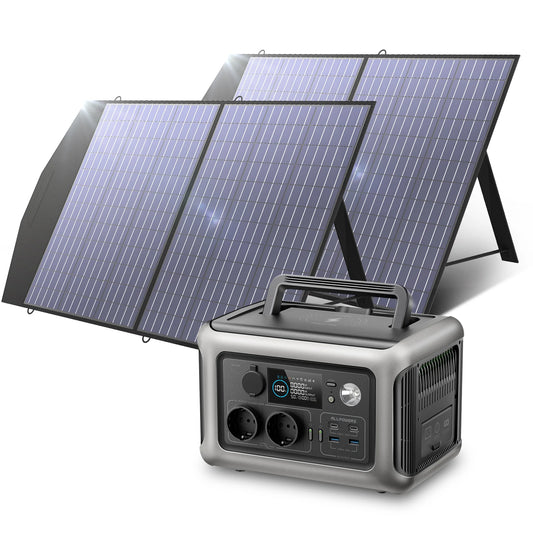 Solar panel 140w 200w 600w solar energie ladegerät mit lifepo4 batterie 299wh w tragbares kraftwerk für camping rv