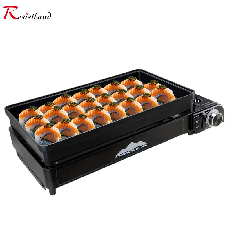 Camping Multi Gas Grill Tragbaren GRILL Herd Grill Klapp Holzkohle Outdoor Edelstahl Grill Kochen Picknick Grill-Tools