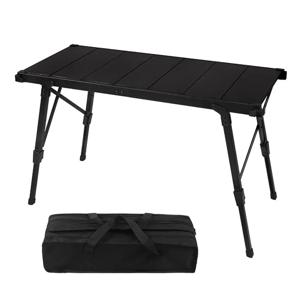 Klappbarer Tisch Aluminium multifunktion tragbarer Grill Grill Holztisch für Picknick Angeln Wandert isch im Freien