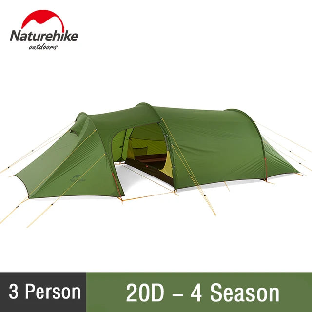 Naturehike Camping 3 Personen Zelt wasserdicht im Freien ultraleichte 4 Saison Zelt 2 Personen Zelt