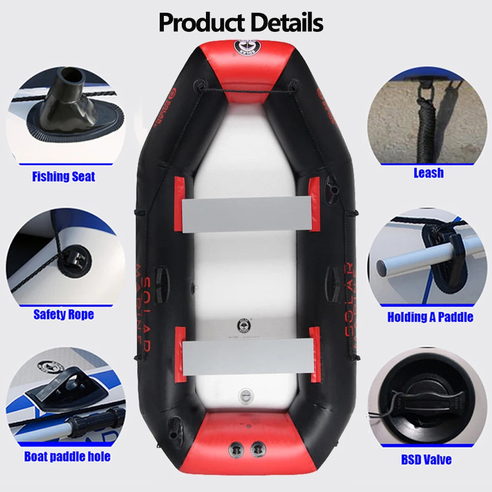 Neues grünes Fischerboot für 1-6 Personen mit Luftdeck böden 0,7mm verdicktes PVC-Fischerboot mit Laminat für Wassersport arten