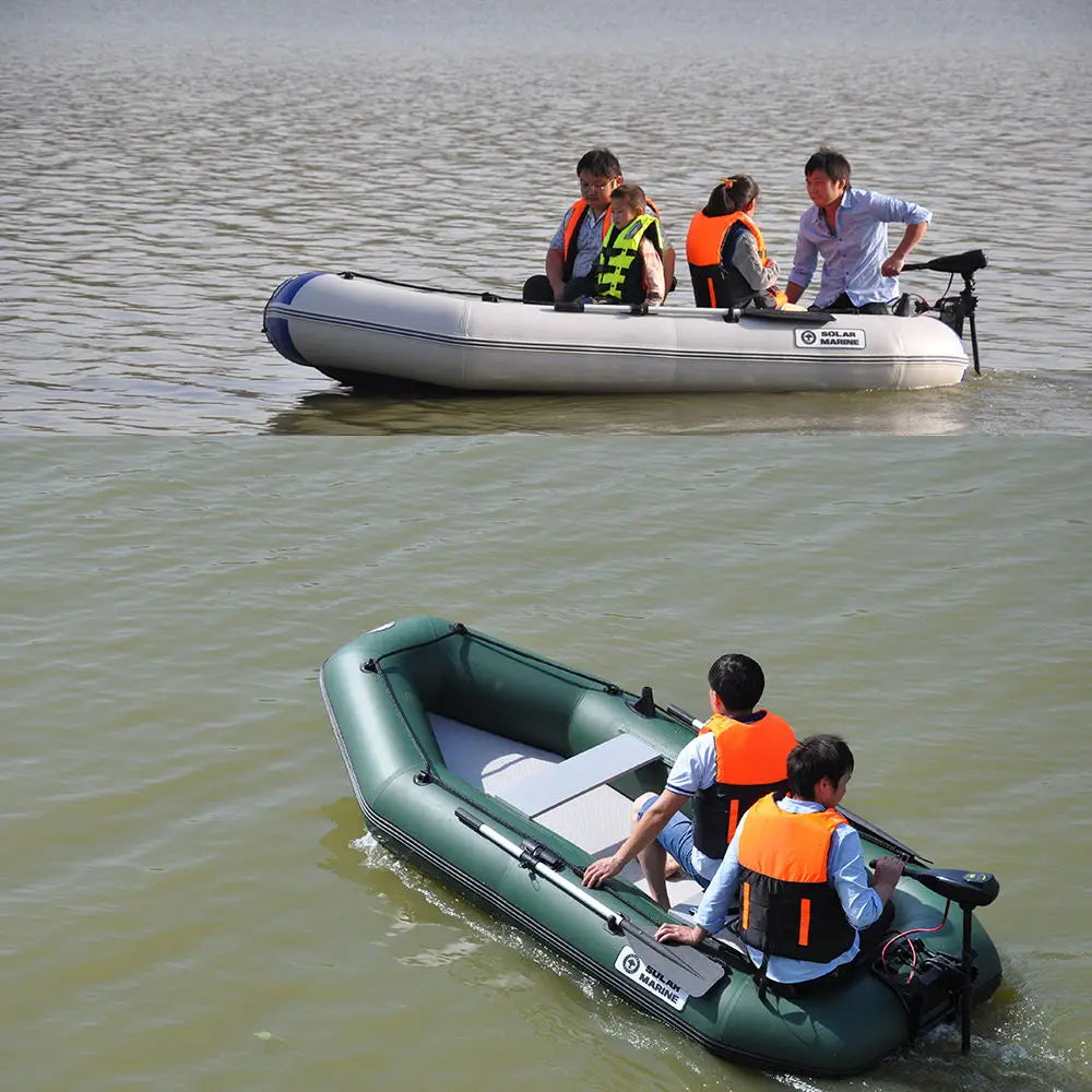 Neues grünes Fischerboot für 1-6 Personen mit Luftdeck böden 0,7mm verdicktes PVC-Fischerboot mit Laminat für Wassersport arten