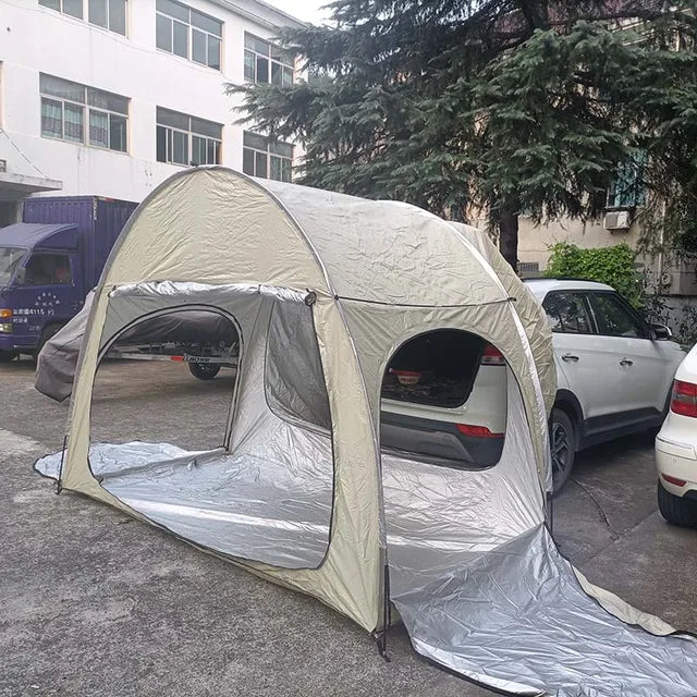 Outdoor-Geländewagen Heck zelt Fahrrad lager Zelt Camping Wandern Mehrzweck große wasserdichte Baldachin Sonnenschutz Auto Kofferraum Zelt