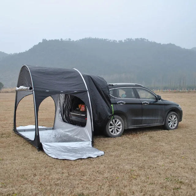 Outdoor-Geländewagen Heck zelt Fahrrad lager Zelt Camping Wandern Mehrzweck große wasserdichte Baldachin Sonnenschutz Auto Kofferraum Zelt