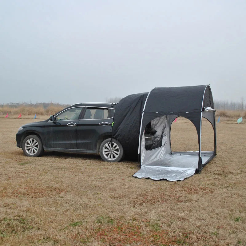 Outdoor-Geländewagen Heck zelt Fahrrad lager Zelt Camping Wandern Mehrzweck große wasserdichte Baldachin Sonnenschutz Auto Kofferraum Zelt