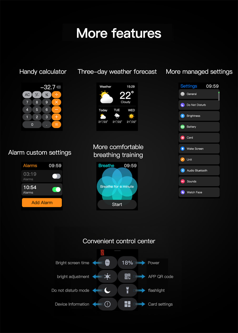 Smart Watch wasserdicht Level IP67